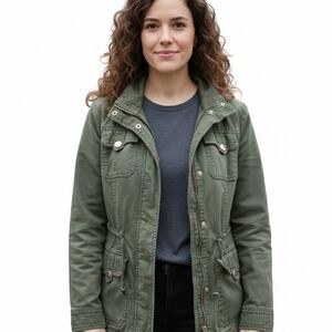 New York & Company Olive Utility Jacket